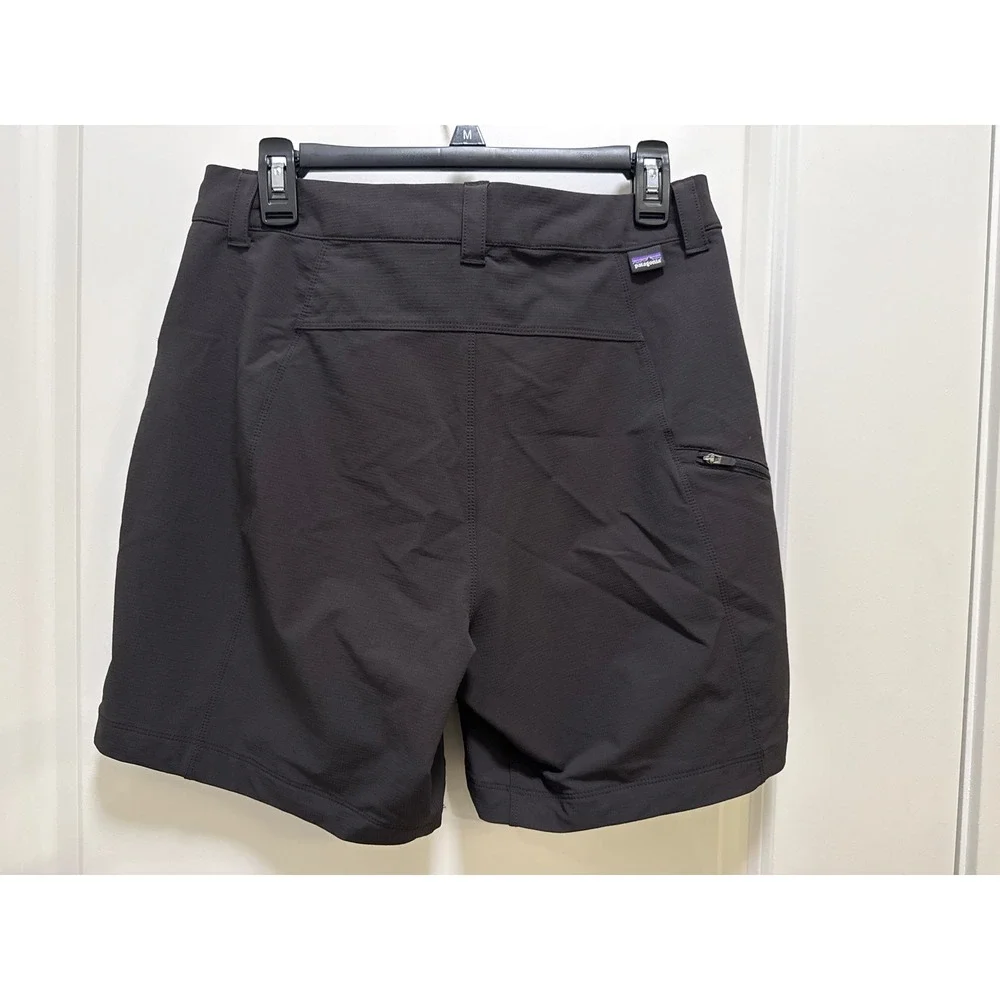 Patagonia Quandary Hiking Short Women 10 Grey Stretch Technical Outdoor 8 Inseam